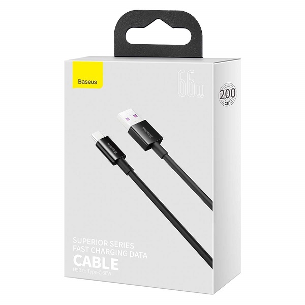 Baseus Type-C Superior fast charging data cable 66W (11V/6A) 2m