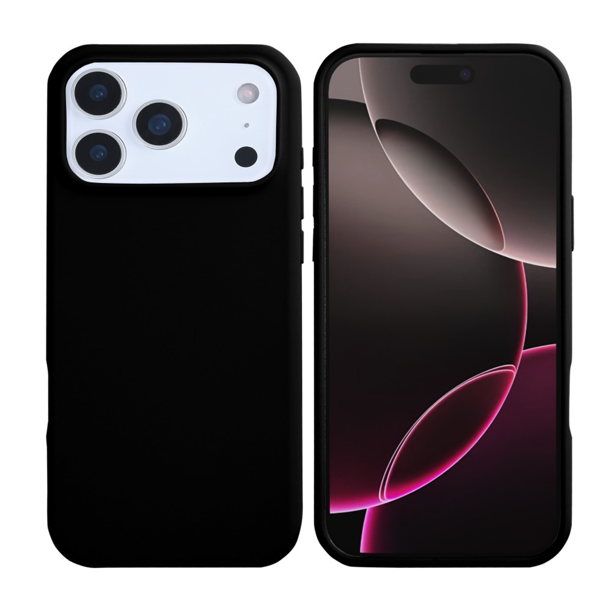 Soft TPU Phone Case  For Apple iPhone 17 Pro Max Black