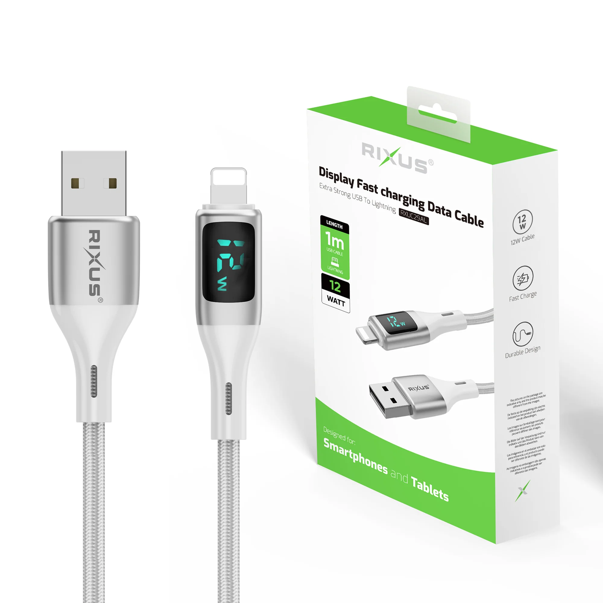 RIXUS EXTRA STRONG USB TO LIGHTNING RXUC29AL