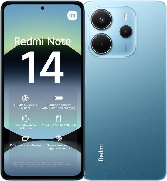 Xiaomi Redmi Note 14 - 256GB - Blue