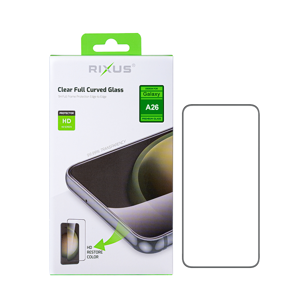 Rixus Clear HD Full Cover Tempered Glass For Samsung Galaxy A26