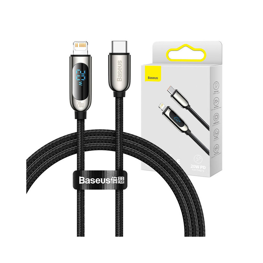 Baseus Digital Display USB-C to Lightning Cable PD 20W